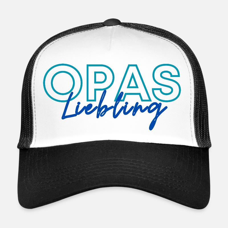 Opas Liebling - Trucker Cap - Weiß/Schwarz