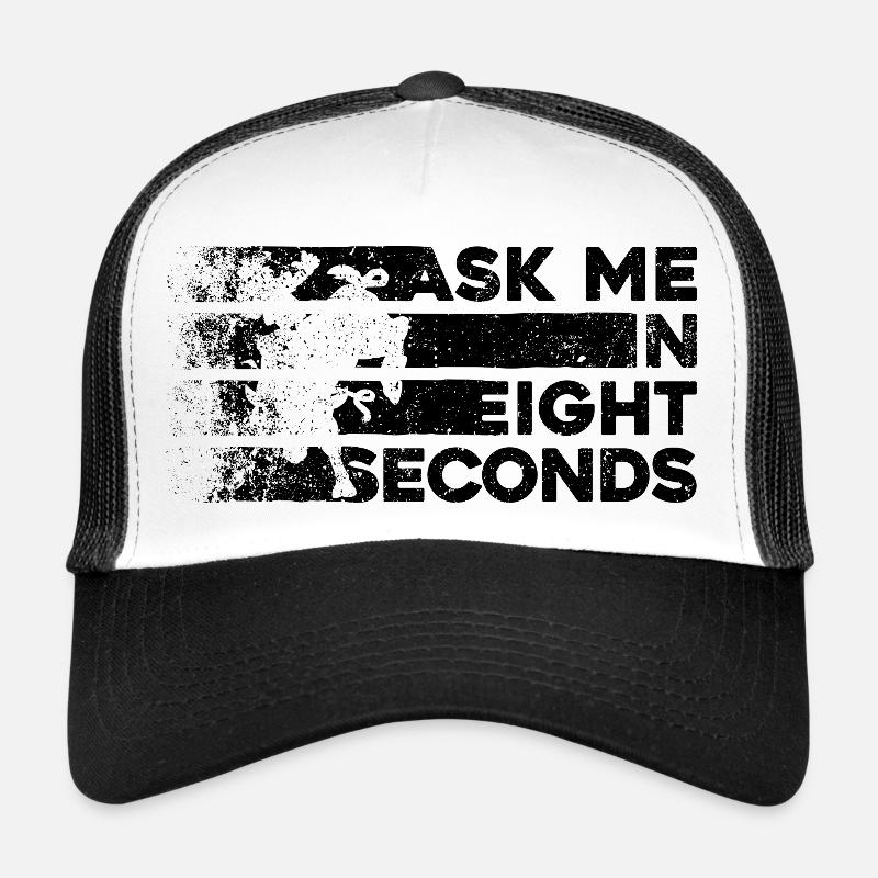Ask Me In 8 Seconds - Cadeau pour les amateurs de rodéo Casquette trucker 