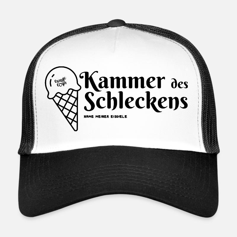 Kammer des Schleckens - Trucker Cap - Weiß/Schwarz