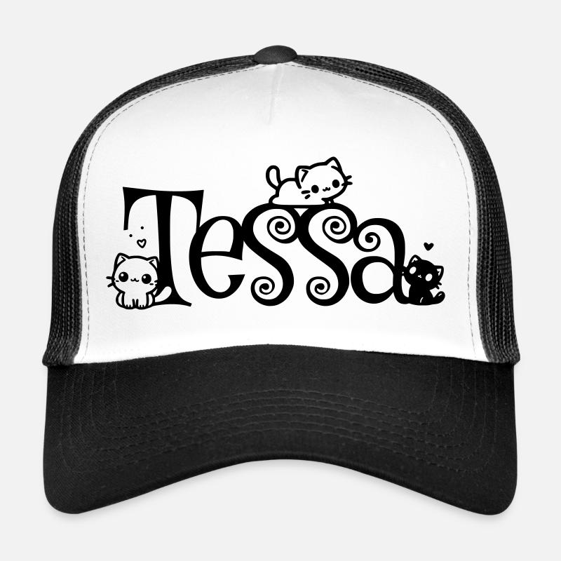 Tessa Name First Name Kitten Name Trucker Cap