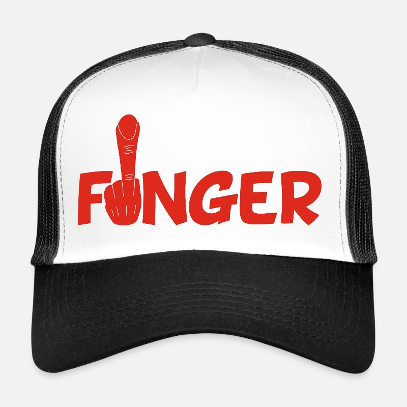 Le doigt (rouge) Casquette trucker 