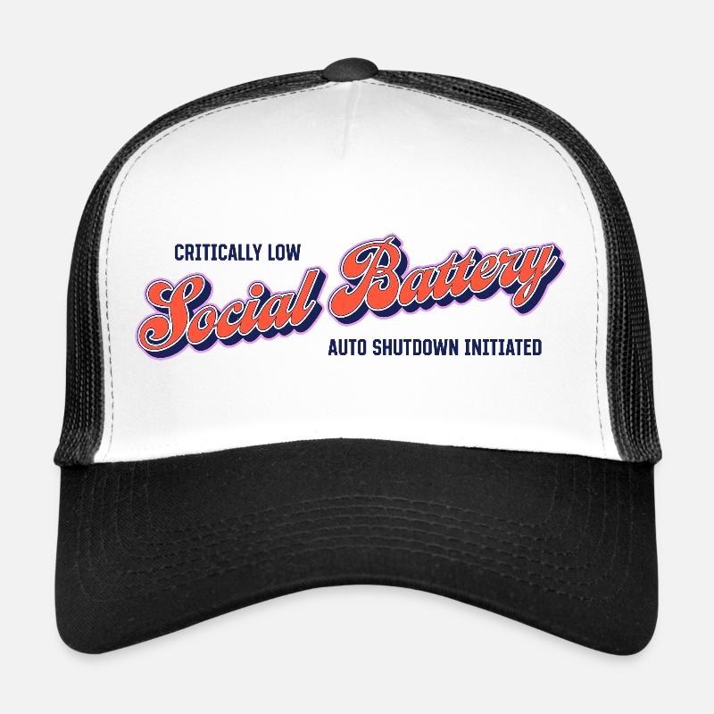 Akkustand: Sozial leer – Autoshutdown aktiviert Trucker Cap