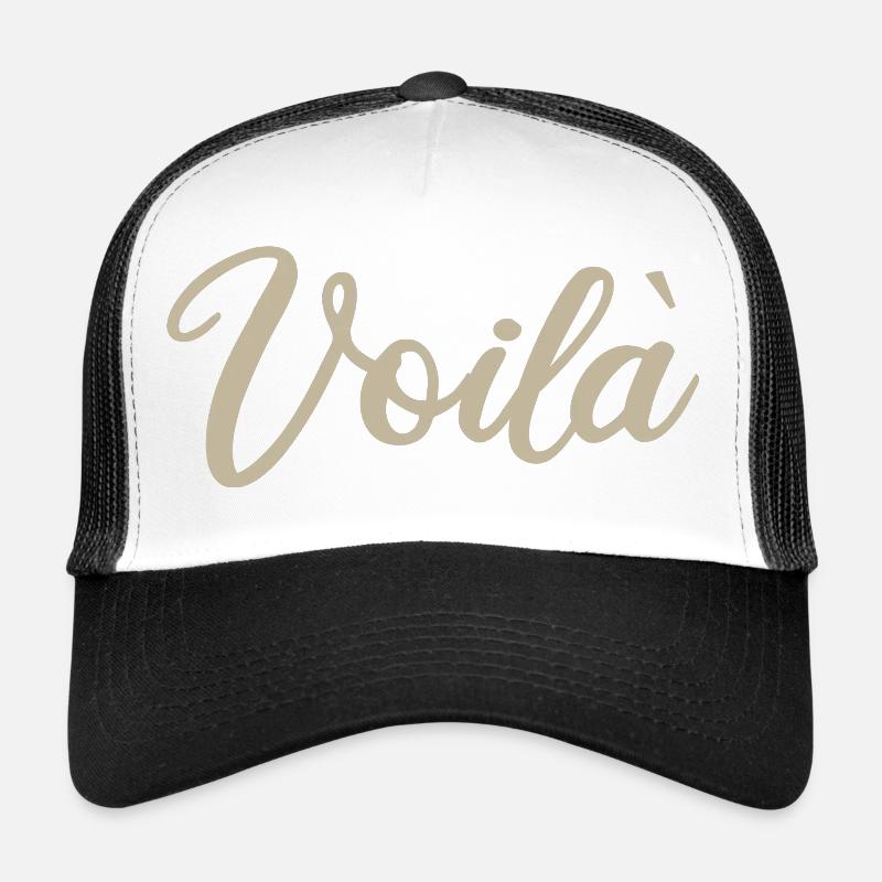 Voila Handlettered Script Design Trucker Cap