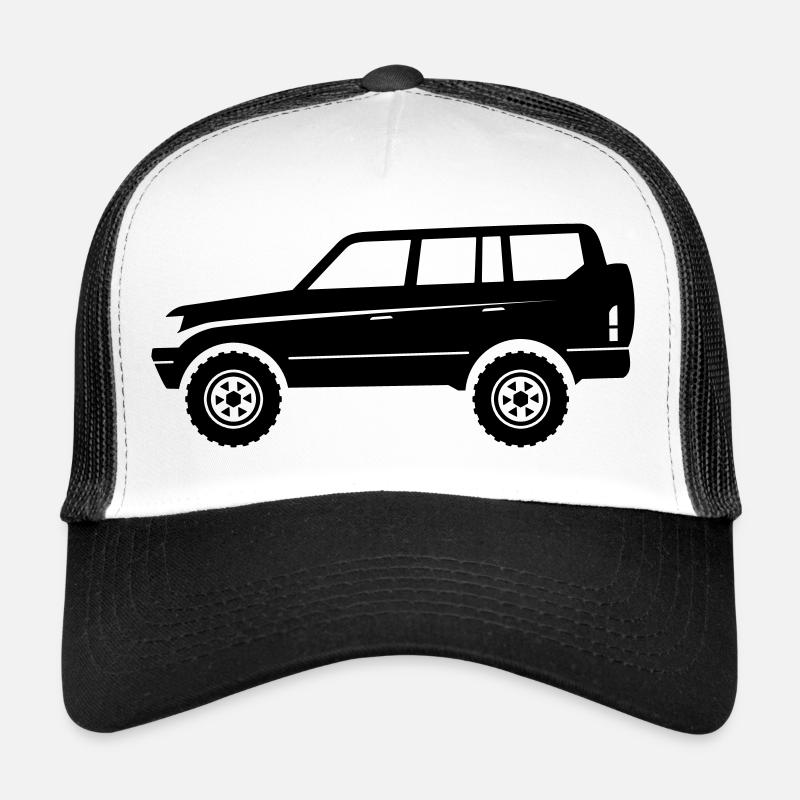 VUS d’aventure tout-terrain - Casquette trucker  - blanc/noir