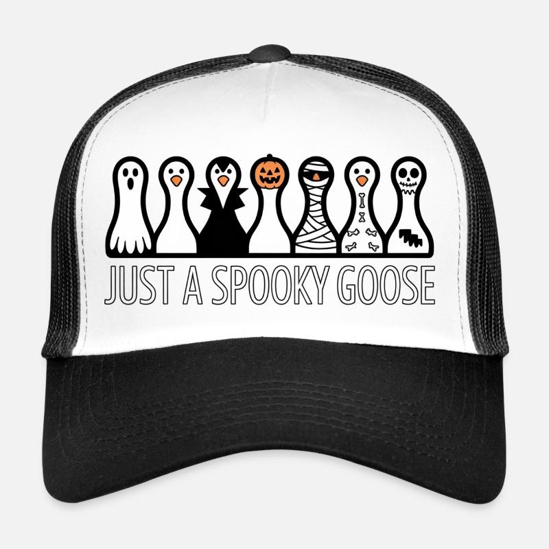 Just A Spooky Goose Halloween Vibes Trucker Cap