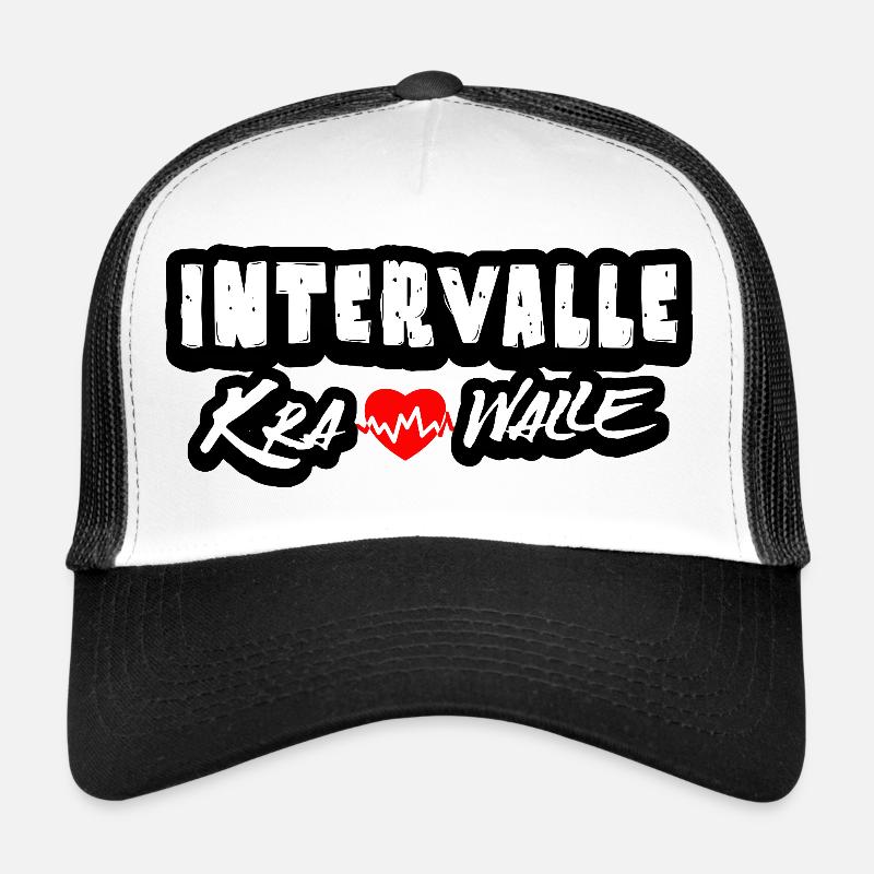 Intervalle Krawalle - Trucker Cap - Weiß/Schwarz