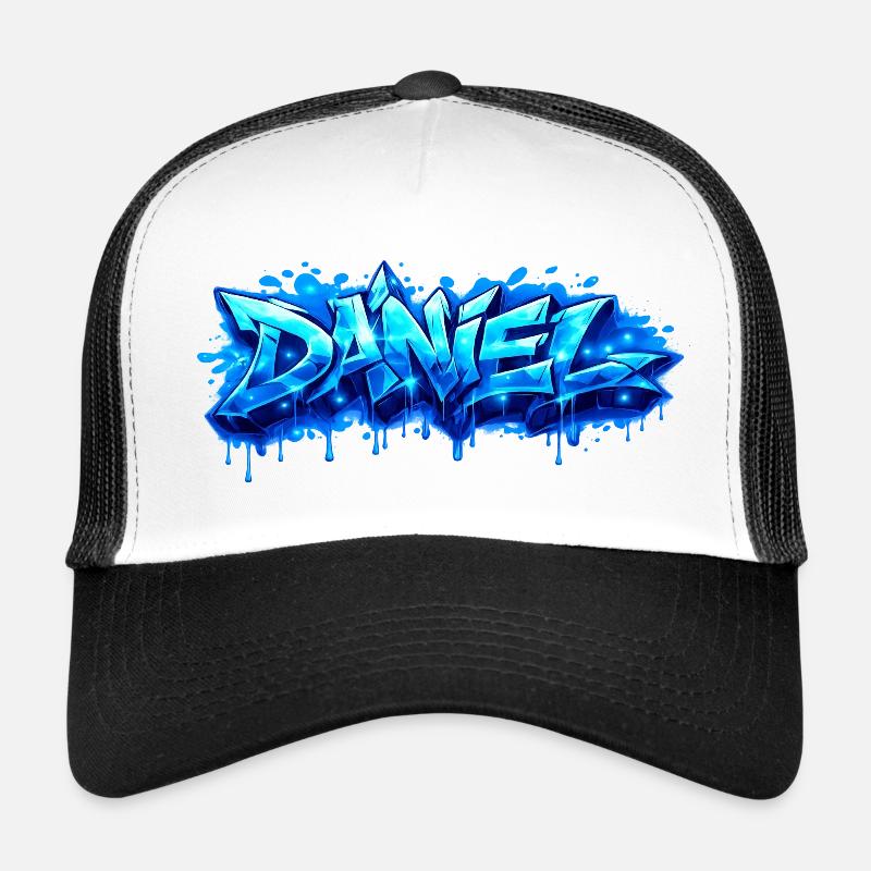 Graffiti  DANIEL Prénom cadeau idéal imprimable  Casquette trucker 