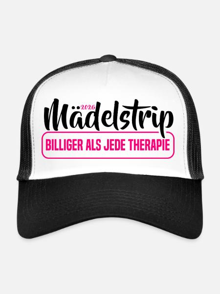 Girl Trip 2026 Gir des filles Strip des filles Strip des filles - Casquette trucker  - blanc/noir - Devant
