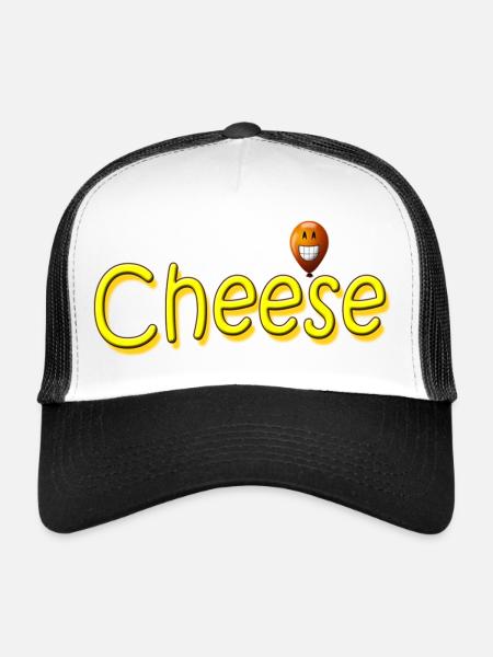 fromage - Casquette trucker  - blanc/noir - Devant