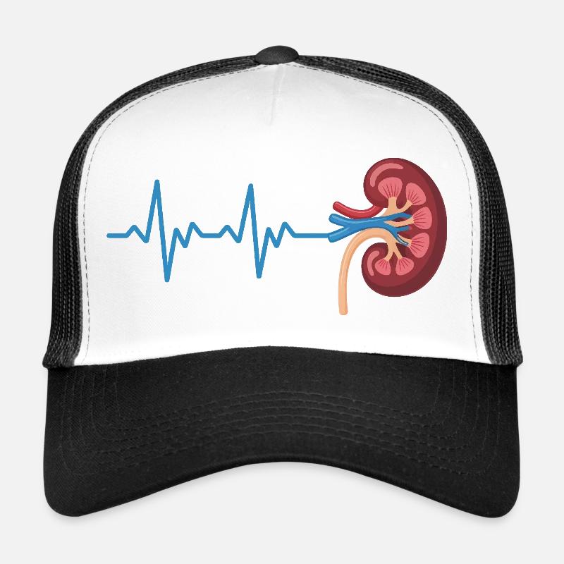 Kidney Rhythm Graph Trucker Cap
