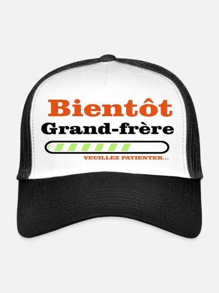 soon to be a big brother - Trucker Cap - white/black - Front