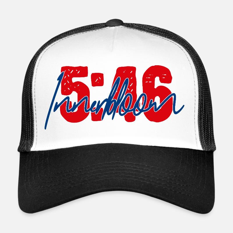 5:46 - Innerbloom Minimal Typography Desig - Trucker Cap - white/black