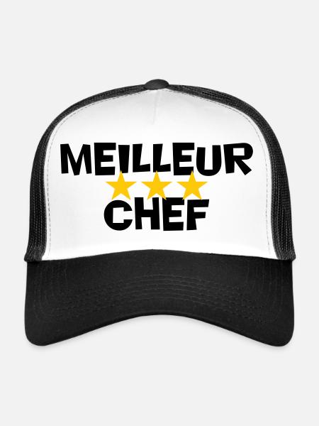 Best Chef - Trucker Cap - white/black - Front