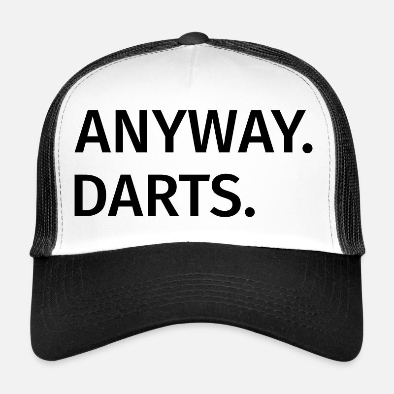 Bref, les fléchettes - Casquette trucker  - blanc/noir
