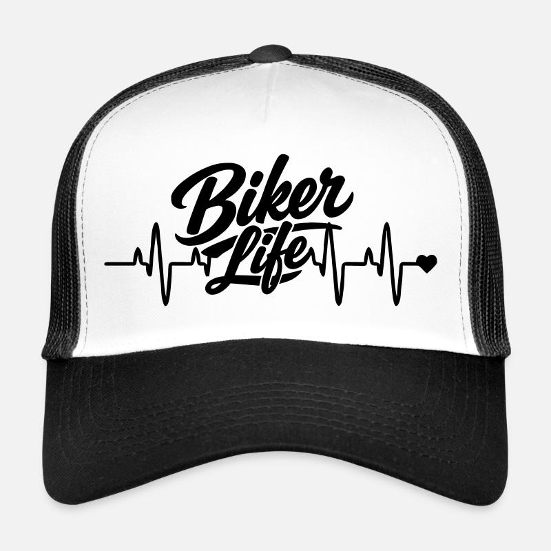 Fréquence cardiaque des cyclistes Casquette trucker 