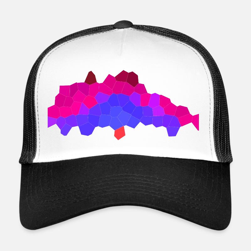 Berry Neon Horizon - Trucker Cap - white/black