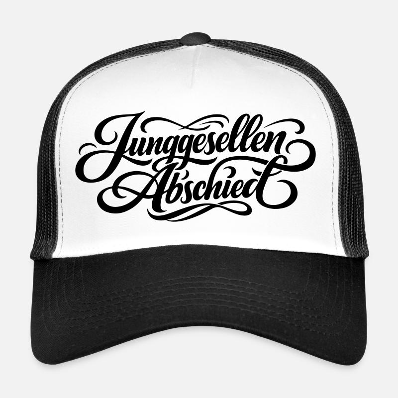 Lettrage pour enterrement de vie de garçon Casquette trucker 