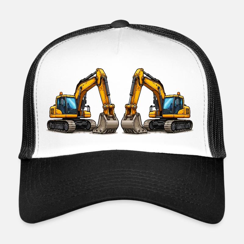 Excavator Vehicles Trucker Cap