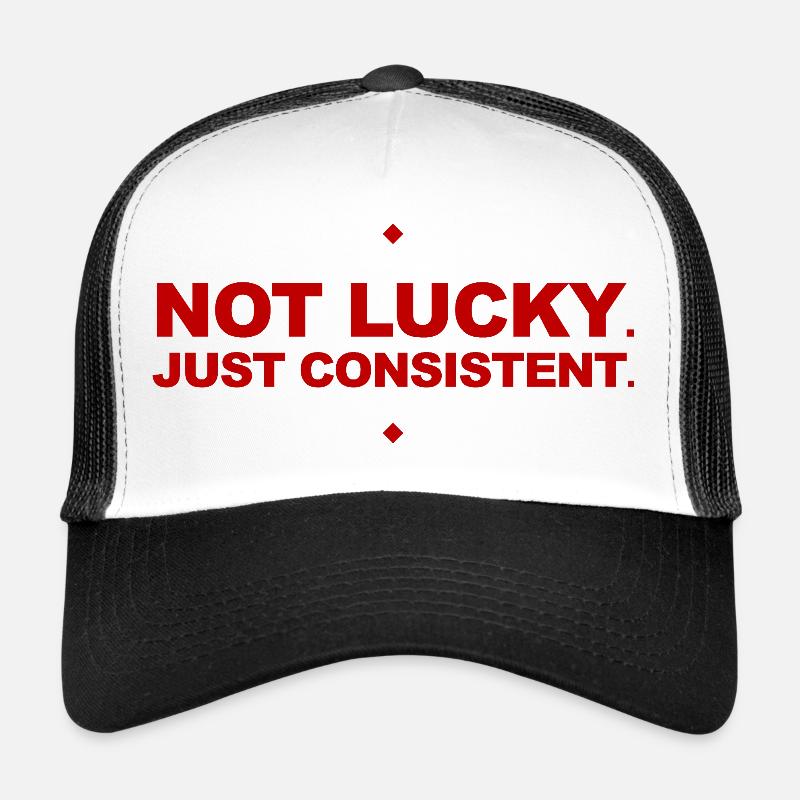 Motivational Gym Slogan - Trucker Cap - white/black