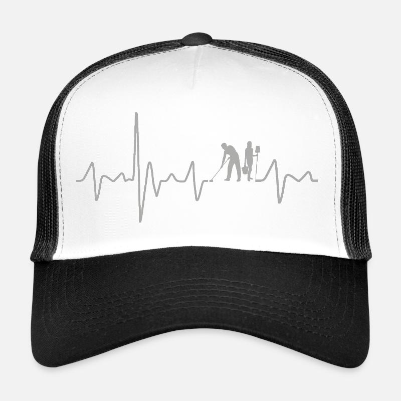 Nettoyage de bâtiments Battement de cœur rétro Casquette trucker 