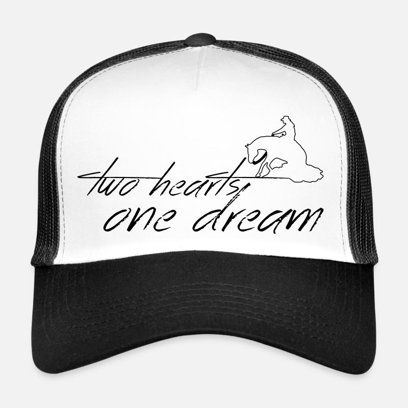 2 hearts 1 dream slider Trucker Cap