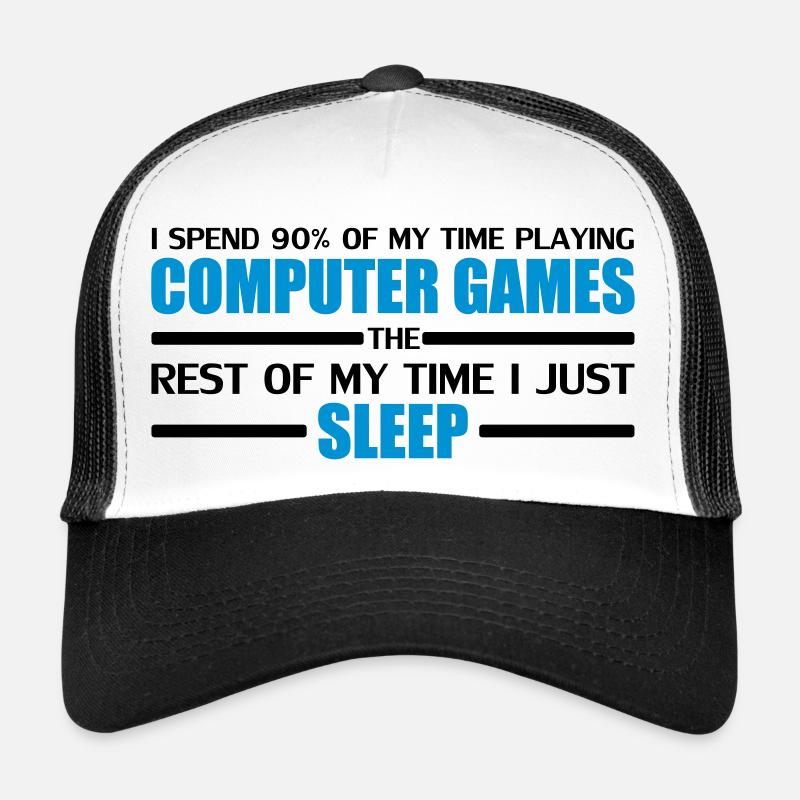 Computer Games - Casquette trucker  - blanc/noir