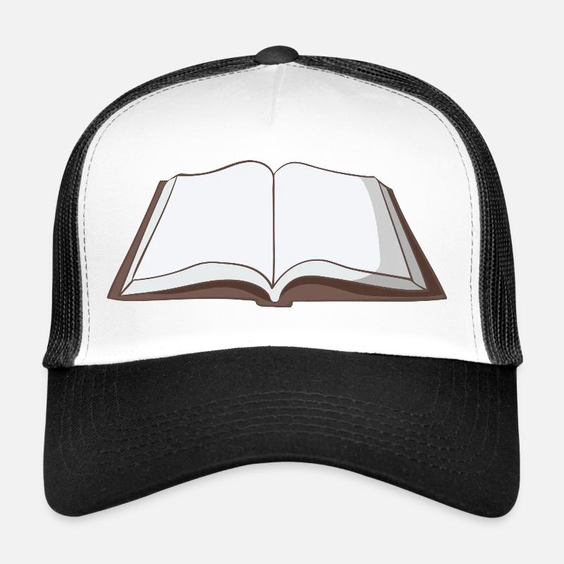 Buch - Trucker Cap - Weiß/Schwarz