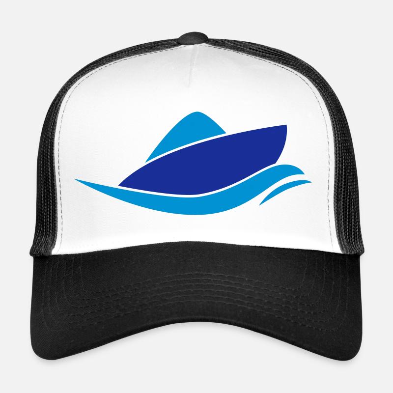 Boot - Trucker Cap - Weiß/Schwarz