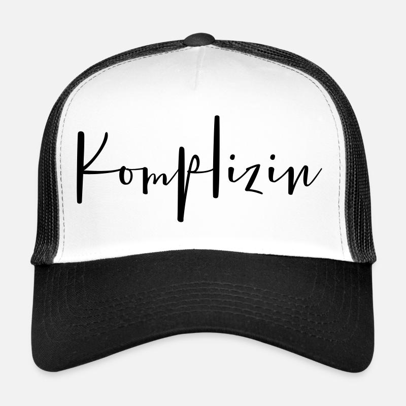 Komplizin Partnerin Freundin Ehefrau - Trucker Cap - Weiß/Schwarz