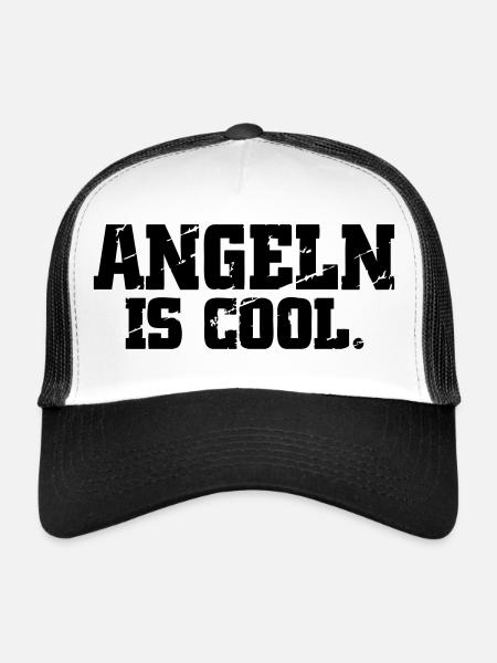 Angeln - Trucker Cap - Weiß/Schwarz