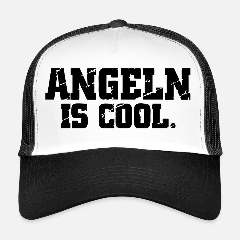 Angeln - Trucker Cap - Weiß/Schwarz
