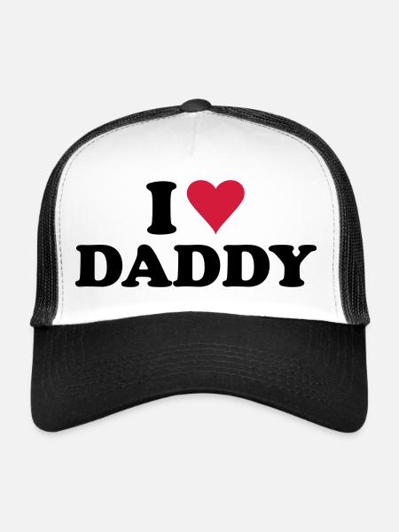 i love daddy - Trucker Cap - white/black - Front
