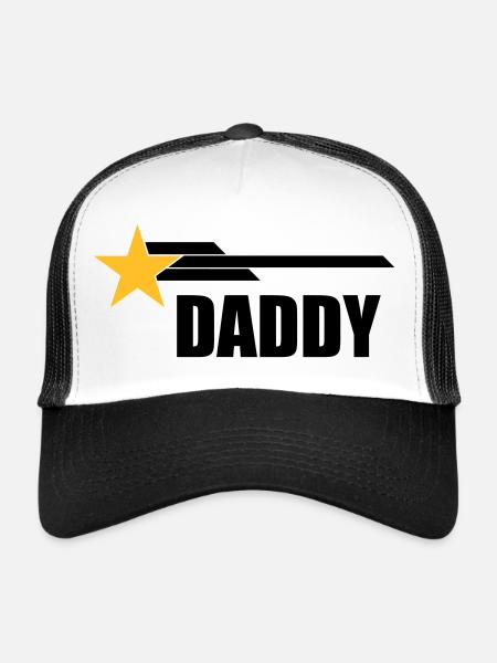 Daddy - Casquette trucker  - blanc/noir - Devant