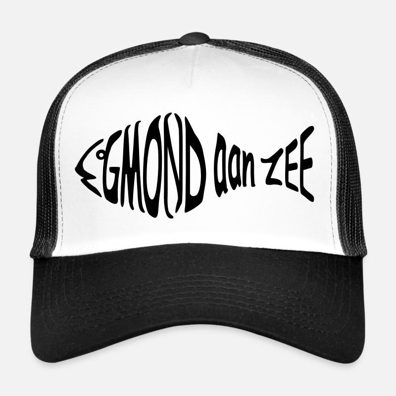 fisch egmond aan zee - Trucker Cap - Weiß/Schwarz