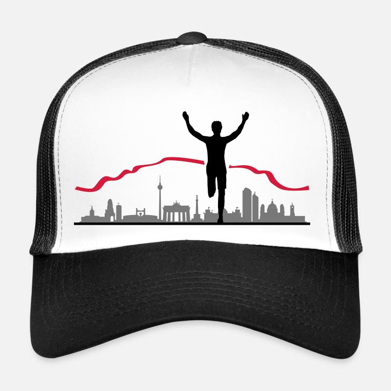 Berlin Marathon - Trucker Cap - Weiß/Schwarz