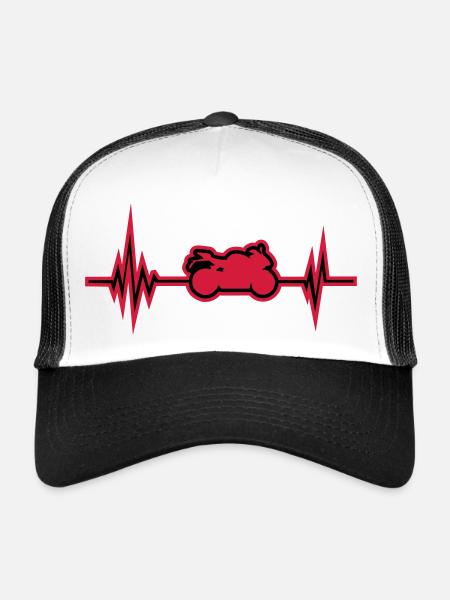 motorrad puls - Trucker Cap - Weiß/Schwarz - Vorne