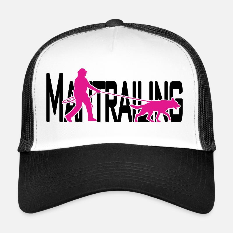 Mantrailing pink / black - Trucker Cap - white/black