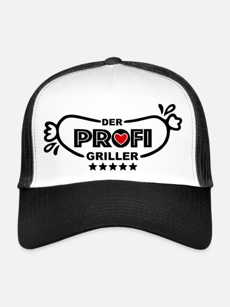 Profi Griller - Trucker Cap - Weiß/Schwarz