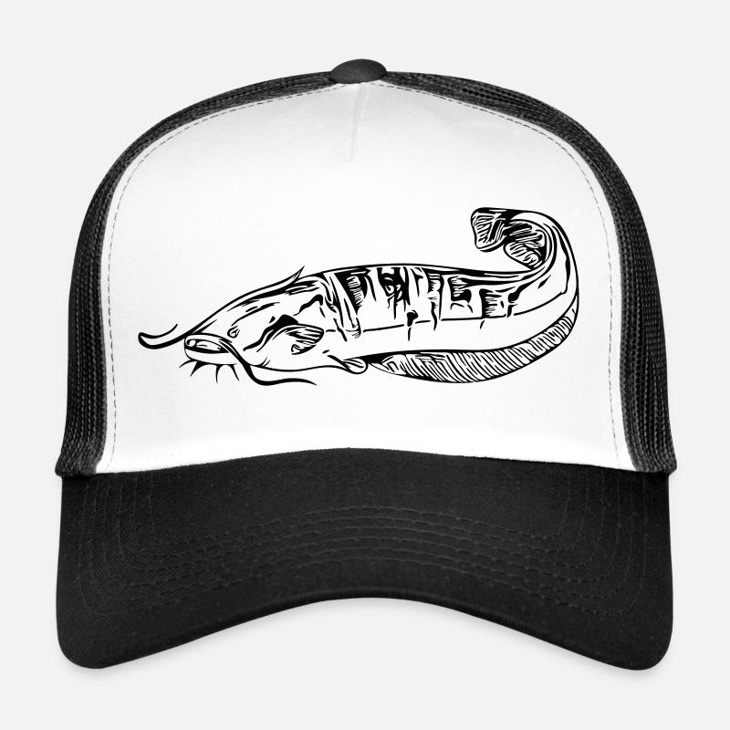 Wels - Welsangeln - Trucker Cap - Weiß/Schwarz