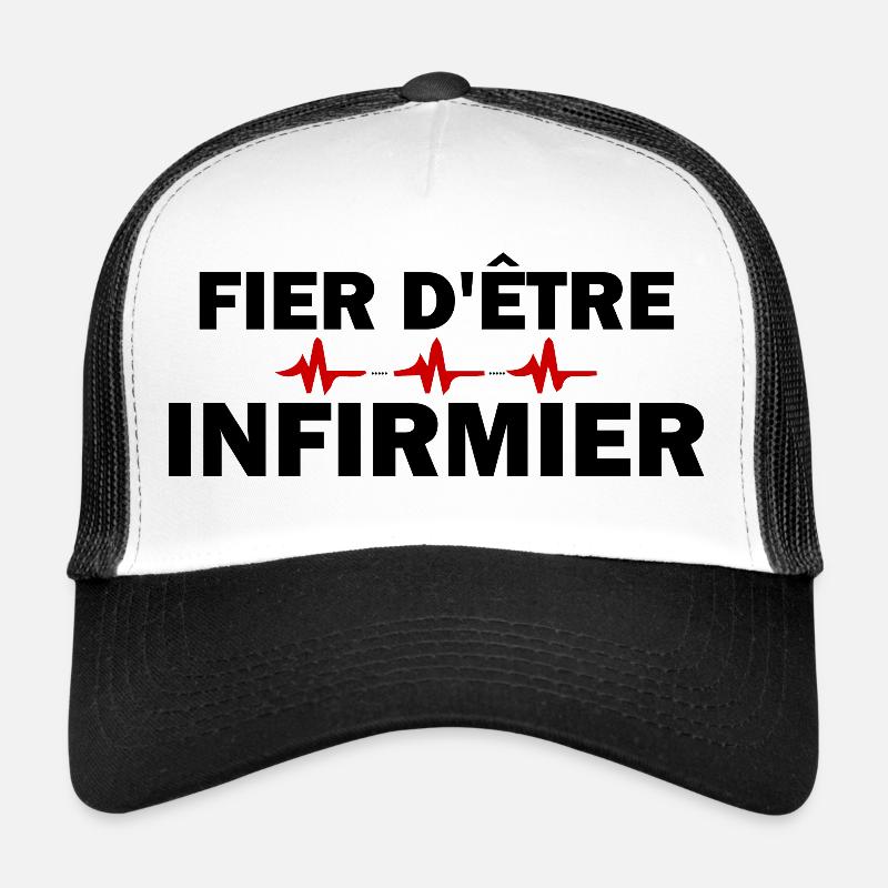 fier d'être infirmier Casquette trucker 