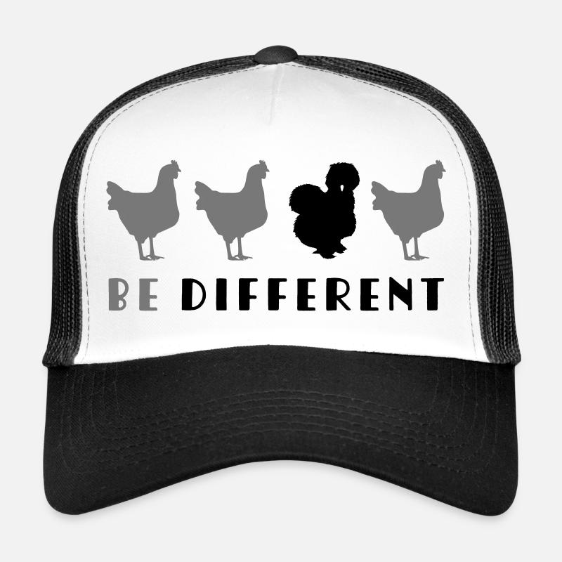 Be Different - Trucker Cap - Weiß/Schwarz
