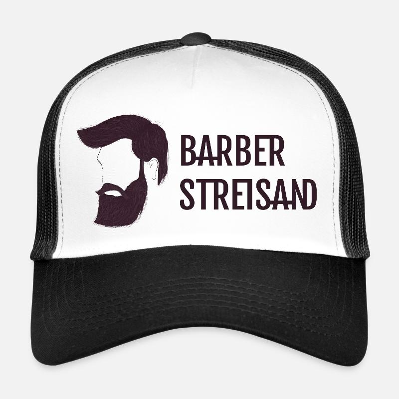 Barber Streisand - Trucker Cap - Weiß/Schwarz