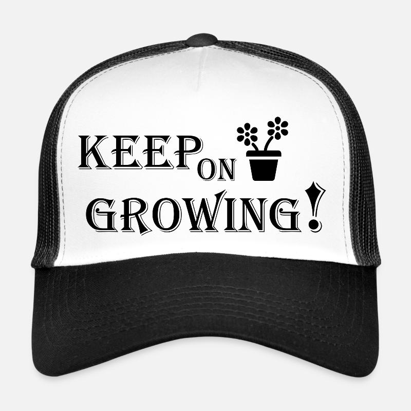 keepon - Casquette trucker  - blanc/noir