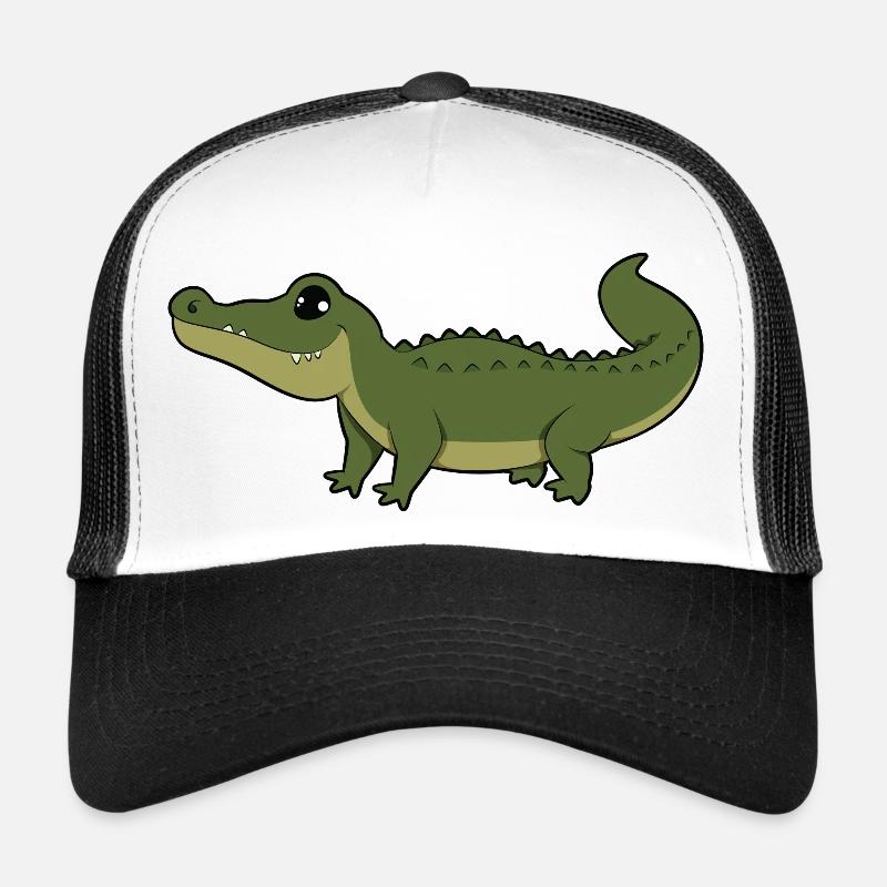 Alligator - Trucker Cap - Weiß/Schwarz