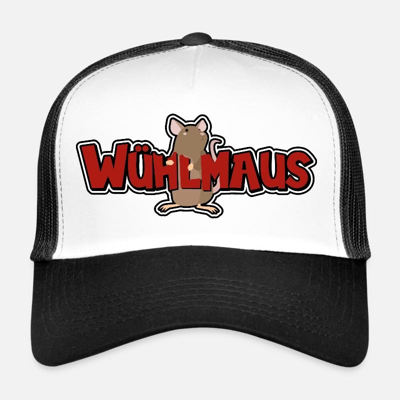 Wühlmaus - Trucker Cap - Weiß/Schwarz