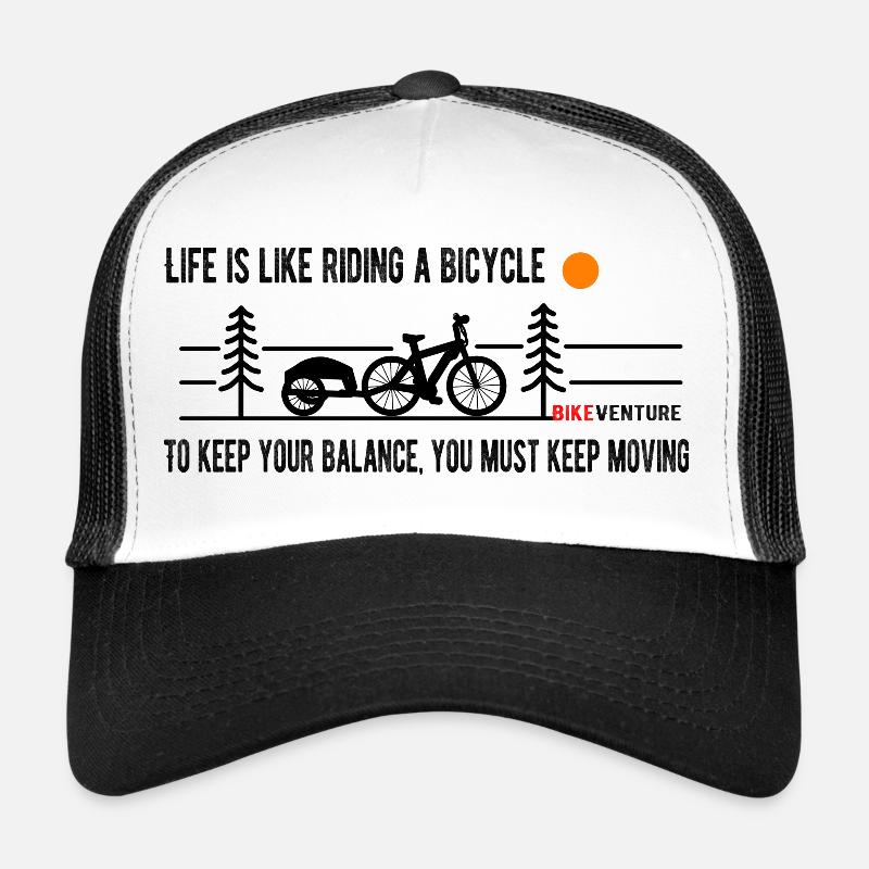 Aventure de voyage à vélo Casquette trucker 
