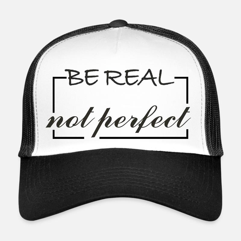 Be Real - Trucker Cap - white/black