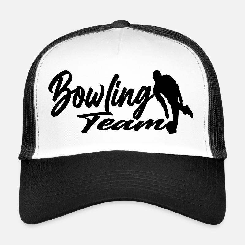 Kegeln - Trucker Cap - Weiß/Schwarz