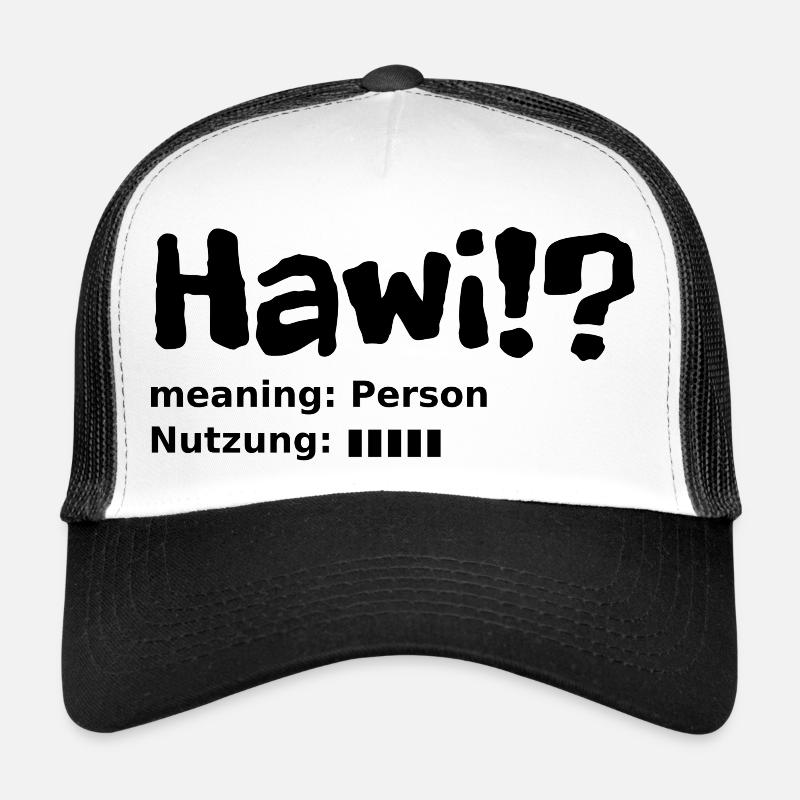 Hawi-Steiermark slang - Trucker Cap - Weiß/Schwarz
