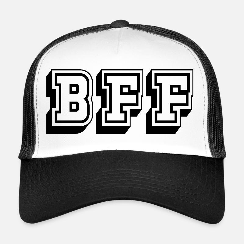 BFF Tshirt black - Trucker Cap - white/black